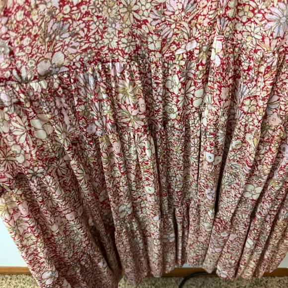 Free People Feeling Groovy Maxi Dress in Red Size S - Picture 4 of 6